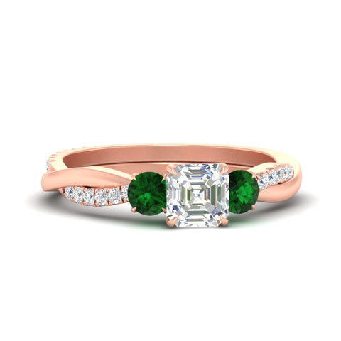 three-stone-twisted-asscher-cut-vine-emerald-engagement-ring-in-rose-gold-fdens3301asrgemgrsleep-nl-rg.jpg
