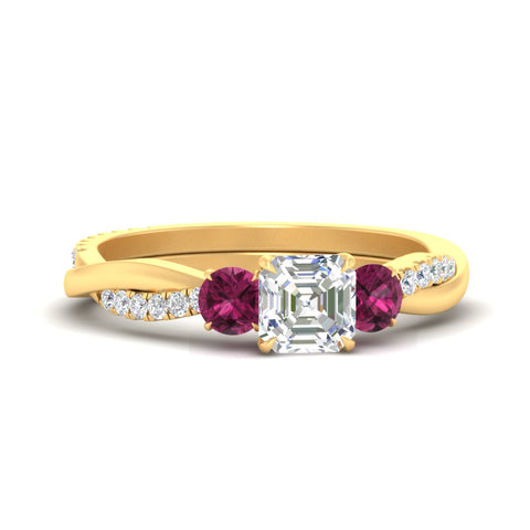 three-stone-twisted-asscher-cut-vine-pink-sapphire-engagement-ring-in-yellow-gold-fdens3301asrgsadrpisleep-nl-yg.jpg