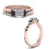 Load image into Gallery viewer, three-stone-twisted-asscher-cut-vine-ring-with-black-diamond-in-rose-gold-FDENS3301ASRGBLACK-NL-RG.jpg