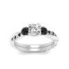 Load image into Gallery viewer, three-stone-twisted-asscher-cut-vine-ring-with-black-diamond-in-white-gold-FDENS3301ASRGBLACK-NL-WG.jpg
