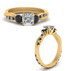 Load image into Gallery viewer, three-stone-twisted-asscher-cut-vine-ring-with-black-diamond-in-yellow-gold-FDENS3301ASRGBLACK-NL-YG.jpg