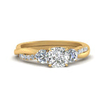 Load image into Gallery viewer, three-stone-twisted-cushion-cut-vine-diamond-ring-in-yellow-gold-FDENS3301CUR-NL-YG.jpg
