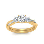 Load image into Gallery viewer, three-stone-twisted-cushion-cut-vine-diamond-ring-in-yellow-gold-FDENS3301CUR-NL-YG.jpg
