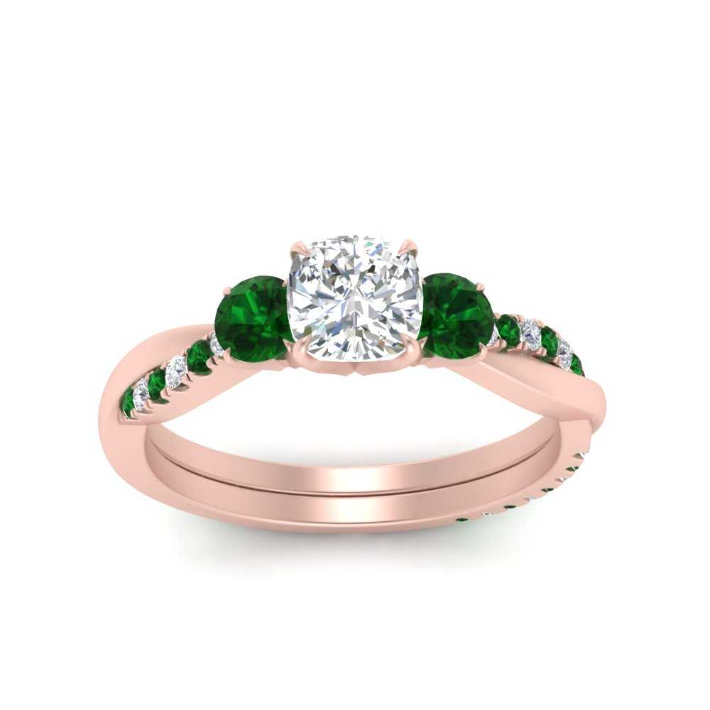 three-stone-twisted-cushion-cut-vine-diamond-ring-with-emerald-in-rose-gold-FDENS3301CURGEMGR-NL-RG.jpg