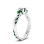 Load image into Gallery viewer, three-stone-twisted-cushion-cut-vine-diamond-ring-with-emerald-in-white-gold-FDENS3301CURGEMGR-NL-WG.jpg
