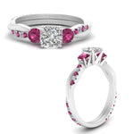 Load image into Gallery viewer, three-stone-twisted-cushion-cut-vine-diamond-ring-with-pink-sapphire-in-white-gold-FDENS3301CURGSADRPI-NL-WG.jpg

