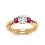 Load image into Gallery viewer, three-stone-twisted-cushion-cut-vine-diamond-ring-with-pink-sapphire-in-yellow-gold-FDENS3301CURGSADRPI-NL-YG.jpg
