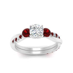 Load image into Gallery viewer, three-stone-twisted-cushion-cut-vine-diamond-ring-with-ruby-in-white-gold-FDENS3301CURGRUDR-NL-WG.jpg
