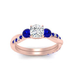 Load image into Gallery viewer, three-stone-twisted-cushion-cut-vine-diamond-ring-with-sapphire-in-rose-gold-FDENS3301CURGSABL-NL-RG.jpg

