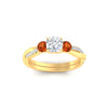 Load image into Gallery viewer, three-stone-twisted-cushion-cut-vine-orange-sapphire-engagement-ring-in-yellow-gold-fdens3301curgsaorangle5-nl-yg.jpg