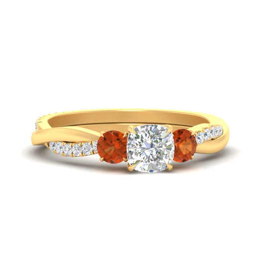 three-stone-twisted-cushion-cut-vine-orange-sapphire-engagement-ring-in-yellow-gold-fdens3301curgsaorsleep-nl-yg.jpg