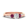 Load image into Gallery viewer, three-stone-twisted-cushion-cut-vine-pink-sapphire-engagement-ring-in-rose-gold-fdens3301curgsadrpisleep-nl-rg.jpg
