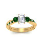 Load image into Gallery viewer, three-stone-twisted-emerald-cut-vine-diamond-ring-with-emerald-in-yellow-gold-FDENS3301EMRGEMGR-NL-YG.jpg