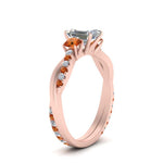 Load image into Gallery viewer, three-stone-twisted-emerald-cut-vine-diamond-ring-with-orange-sapphire-in-rose-gold-FDENS3301EMRGSAOR-NL-RG.jpg