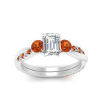 Load image into Gallery viewer, three-stone-twisted-emerald-cut-vine-diamond-ring-with-orange-sapphire-in-white-gold-FDENS3301EMRGSAOR-NL-WG.jpg