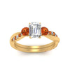 Load image into Gallery viewer, three-stone-twisted-emerald-cut-vine-diamond-ring-with-orange-sapphire-in-yellow-gold-FDENS3301EMRGSAOR-NL-YG.jpg