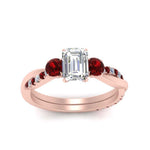 Load image into Gallery viewer, three-stone-twisted-emerald-cut-vine-diamond-ring-with-ruby-in-rose-gold-FDENS3301EMRGRUDR-NL-RG.jpg