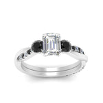 Load image into Gallery viewer, three-stone-twisted-emerald-cut-vine-ring-with-black-diamond-in-white-gold-FDENS3301EMRGBLACK-NL-WG.jpg