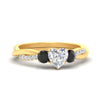 Load image into Gallery viewer, three-stone-twisted-heart-shaped-vine-black-diamond-engagement-ring-in-yellow-gold-fdens3301htrgblacksleep-nl-yg.jpg