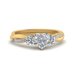Load image into Gallery viewer, three-stone-twisted-heart-shaped-vine-diamond-ring-in-yellow-gold-FDENS3301HTR-NL-YG.jpg
