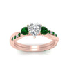 Load image into Gallery viewer, three-stone-twisted-heart-shaped-vine-diamond-ring-with-emerald-in-rose-gold-FDENS3301HTRGEMGR-NL-RG.jpg