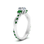 Load image into Gallery viewer, three-stone-twisted-heart-shaped-vine-diamond-ring-with-emerald-in-white-gold-FDENS3301HTRGEMGR-NL-WG.jpg

