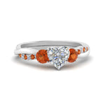 Load image into Gallery viewer, three-stone-twisted-heart-shaped-vine-diamond-ring-with-orange-sapphire-in-white-gold-FDENS3301HTRGSAOR-NL-WG.jpg

