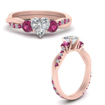 Load image into Gallery viewer, three-stone-twisted-heart-shaped-vine-diamond-ring-with-pink-sapphire-in-rose-gold-FDENS3301HTRGSADRPI-NL-RG.jpg
