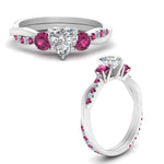 Load image into Gallery viewer, three-stone-twisted-heart-shaped-vine-diamond-ring-with-pink-sapphire-in-white-gold-FDENS3301HTRGSADRPI-NL-WG.jpg

