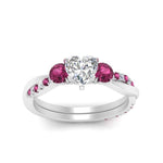 Load image into Gallery viewer, three-stone-twisted-heart-shaped-vine-diamond-ring-with-pink-sapphire-in-white-gold-FDENS3301HTRGSADRPI-NL-WG.jpg
