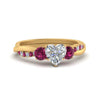 Load image into Gallery viewer, three-stone-twisted-heart-shaped-vine-diamond-ring-with-pink-sapphire-in-yellow-gold-FDENS3301HTRGSADRPI-NL-YG.jpg