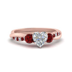 Load image into Gallery viewer, three-stone-twisted-heart-shaped-vine-diamond-ring-with-ruby-in-rose-gold-FDENS3301HTRGRUDR-NL-RG.jpg
