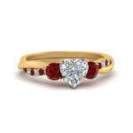 Load image into Gallery viewer, three-stone-twisted-heart-shaped-vine-diamond-ring-with-ruby-in-yellow-gold-FDENS3301HTRGRUDR-NL-YG.jpg
