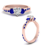 Load image into Gallery viewer, three-stone-twisted-heart-shaped-vine-diamond-ring-with-sapphire-in-rose-gold-FDENS3301HTRGSABL-NL-RG.jpg
