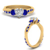 Load image into Gallery viewer, three-stone-twisted-heart-shaped-vine-diamond-ring-with-sapphire-in-yellow-gold-FDENS3301HTRGSABL-NL-YG.jpg