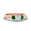 Load image into Gallery viewer, three-stone-twisted-heart-shaped-vine-emerald-engagement-ring-in-rose-gold-fdens3301htrgemgrsleep-nl-rg.jpg