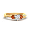 Load image into Gallery viewer, three-stone-twisted-heart-shaped-vine-orange-sapphire-engagement-ring-in-yellow-gold-fdens3301htrgsaorsleep-nl-yg.jpg