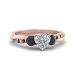 Load image into Gallery viewer, three-stone-twisted-heart-shaped-vine-ring-with-black-diamond-in-rose-gold-FDENS3301HTRGBLACK-NL-RG.jpg
