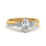 Load image into Gallery viewer, three-stone-twisted-marquise-cut-vine-diamond-ring-in-yellow-gold-FDENS3301MQR-NL-YG.jpg
