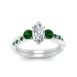 Load image into Gallery viewer, three-stone-twisted-marquise-cut-vine-diamond-ring-with-emerald-in-white-gold-FDENS3301MQRGEMGR-NL-WG.jpg
