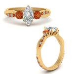 Load image into Gallery viewer, three-stone-twisted-marquise-cut-vine-diamond-ring-with-orange-sapphire-in-yellow-gold-FDENS3301MQRGSAOR-NL-YG.jpg
