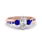 Load image into Gallery viewer, three-stone-twisted-marquise-cut-vine-diamond-ring-with-sapphire-in-rose-gold-FDENS3301MQRGSABL-NL-RG.jpg
