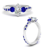 Load image into Gallery viewer, three-stone-twisted-marquise-cut-vine-diamond-ring-with-sapphire-in-white-gold-FDENS3301MQRGSABL-NL-WG.jpg
