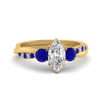 Load image into Gallery viewer, three-stone-twisted-marquise-cut-vine-diamond-ring-with-sapphire-in-yellow-gold-FDENS3301MQRGSABL-NL-YG.jpg
