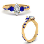Load image into Gallery viewer, three-stone-twisted-marquise-cut-vine-diamond-ring-with-sapphire-in-yellow-gold-FDENS3301MQRGSABL-NL-YG.jpg
