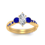 Load image into Gallery viewer, three-stone-twisted-marquise-cut-vine-diamond-ring-with-sapphire-in-yellow-gold-FDENS3301MQRGSABL-NL-YG.jpg
