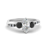 Load image into Gallery viewer, three-stone-twisted-marquise-cut-vine-ring-with-black-diamond-in-white-gold-FDENS3301MQRGBLACK-NL-WG.jpg

