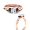 Load image into Gallery viewer, three-stone-twisted-oval-shaped-vine-black-diamond-engagement-ring-in-rose-gold-fdens3301ovrgblackangle3-nl-rg.jpg