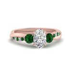Load image into Gallery viewer, three-stone-twisted-oval-shaped-vine-diamond-ring-with-emerald-in-rose-gold-FDENS3301OVRGEMGR-NL-RG.jpg