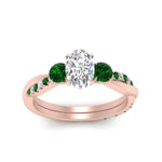 Load image into Gallery viewer, three-stone-twisted-oval-shaped-vine-diamond-ring-with-emerald-in-rose-gold-FDENS3301OVRGEMGR-NL-RG.jpg
